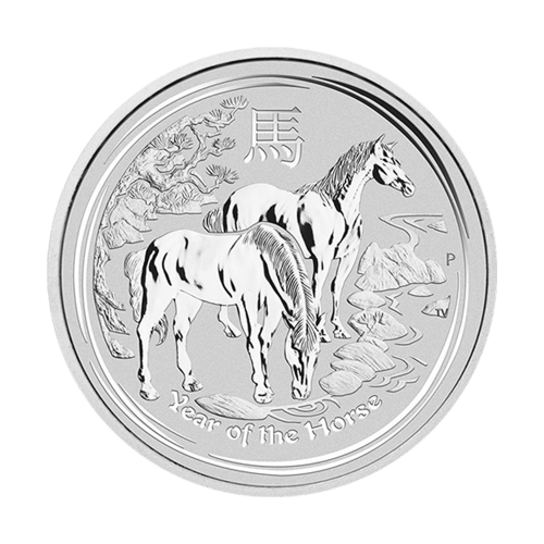 Pièce 1/2 once d'argent Lunaire Année du Cheval 2014 | Monnaie de Perth