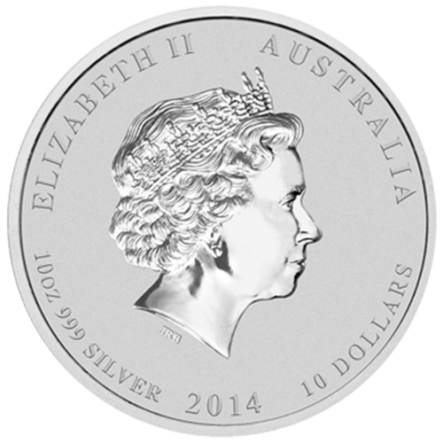 Buy 10 oz 2014 Year of the Horse Silver Coins | Silver Gold Bull US