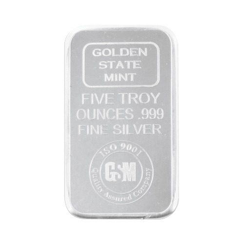 Buy 5 oz Golden State Mint Silver Bars | Silver Gold Bull Canada