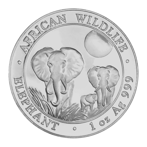 1 oz 2014 Somalian African Elephant Silver Coin | Bavarian State Mint
