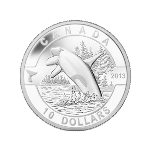 1/2 oz 2013 Orca Silver Coin