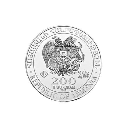 Pièce 1/2 once d'argent Arche de Noé Arménie 2013