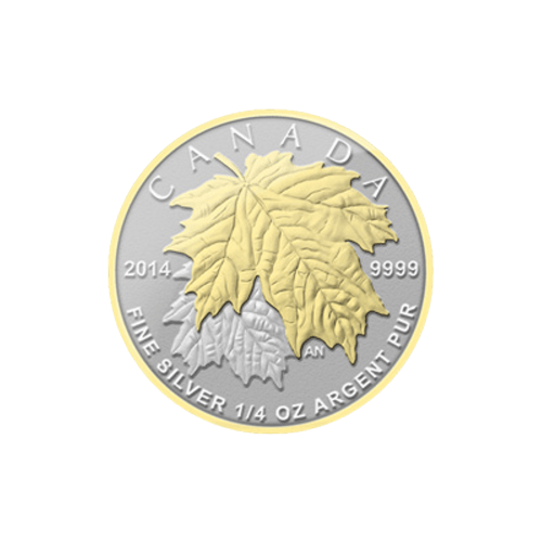 Fractional Set of 2014 Canadian Maple Leaf Gilded Silver Coins | Royal Canadian Mint