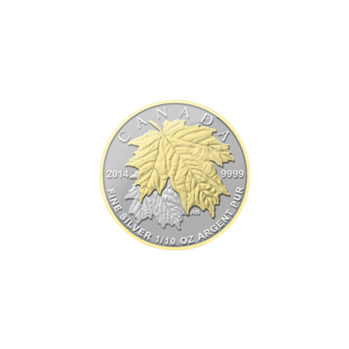 Fractional Set of 2014 Canadian Maple Leaf Gilded Silver Coins | Royal Canadian Mint