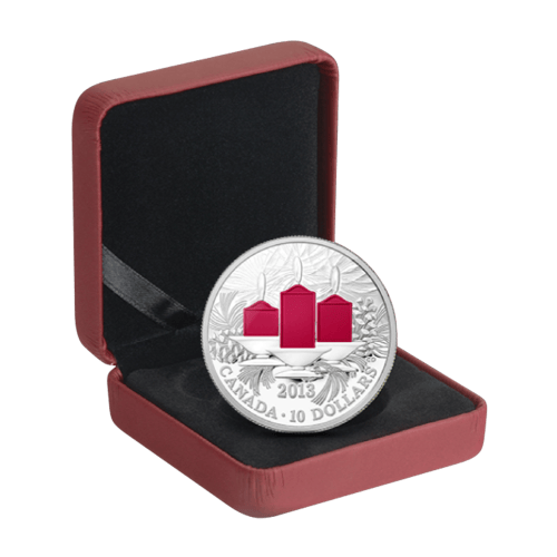 1/2 oz 2013 Holiday Candles Silver Coin