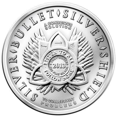 Ronde 5 onces d'argent Trivium 2013 | Silver Shield