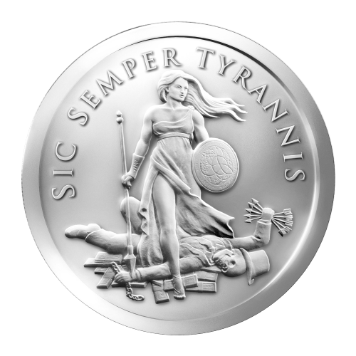 1 oz 2013 Sic Semper Tyrannis Silver Round