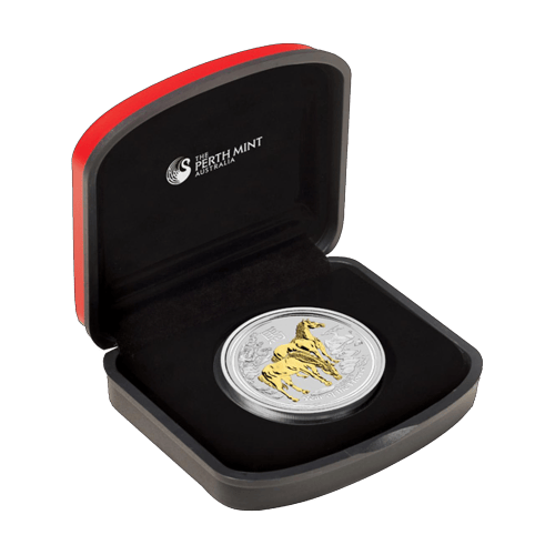 Buy 1 oz 2014 Year of the Horse Gilded Silver Coins | Silver Gold