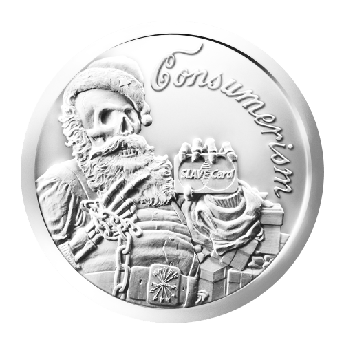 1 oz 2013 Consumerism Silver Round