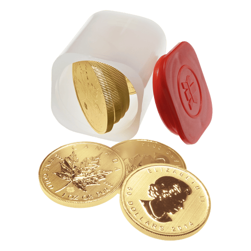 Pièce 1 once d'or Feuille d'érable canadienne 2014