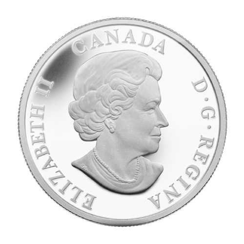 1 oz 2014 Caribou Coloured Silver Coin