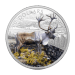 1 oz 2014 Caribou Coloured Silver Coin