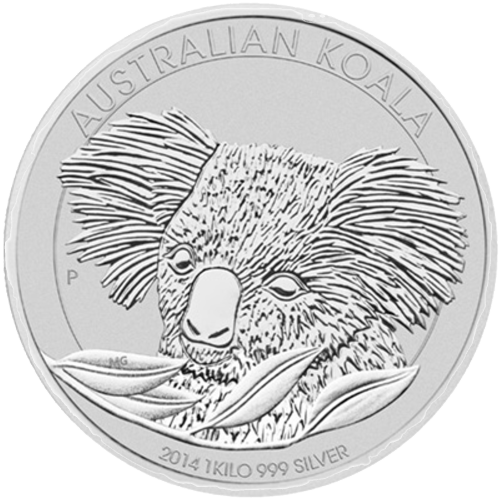 Pièce 1 kilo d'argent Koala australien 2014 | Monnaie de Perth