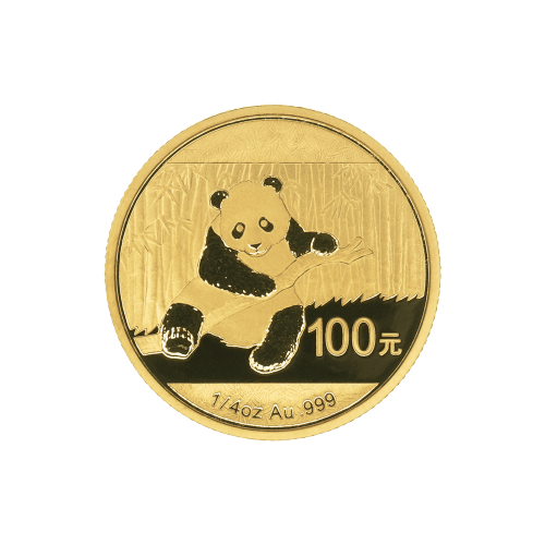 Pièce 1/4 once d'or Panda chinois 2014