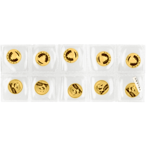 Pièce 1/2 once d'or Panda Chine 2014 | Monnaie chinoise