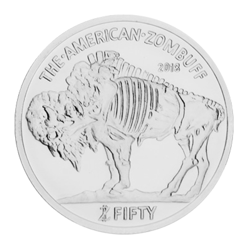 1 oz Zombucks Zombuff Silver Round | Elemetal Mint