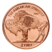 1 oz Zombucks Zombuff Copper Round | Elemetal Mint