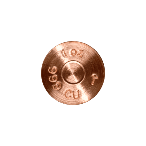 1 oz .45 Caliber ACP Copper Bullet