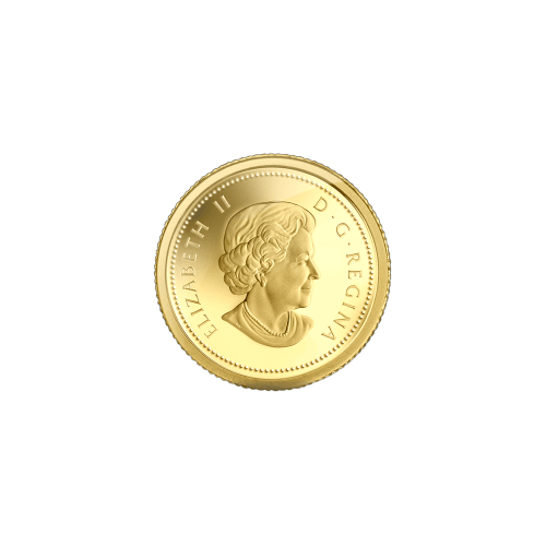 1/25 oz 2014 50 Cent Beaver Gold Coin