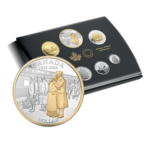 2014 100th Anniversary of the Declaration of the First World War Silver Proof Coin Set | Royal Canadian Mint