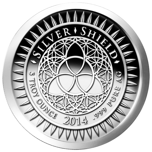 5 oz 2014 New Year's Silver Proof-like Round