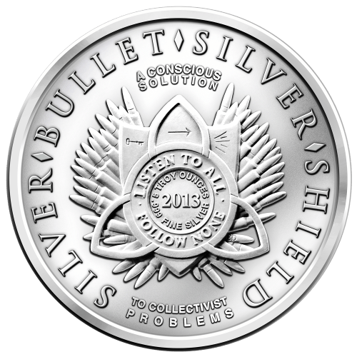 5 oz 2014 New Year's Silver Proof-like Round