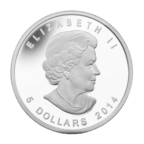 1 oz 2014 Birds of Prey Series: Peregrine Falcon Silver Proof Coin | Royal Canadian Mint