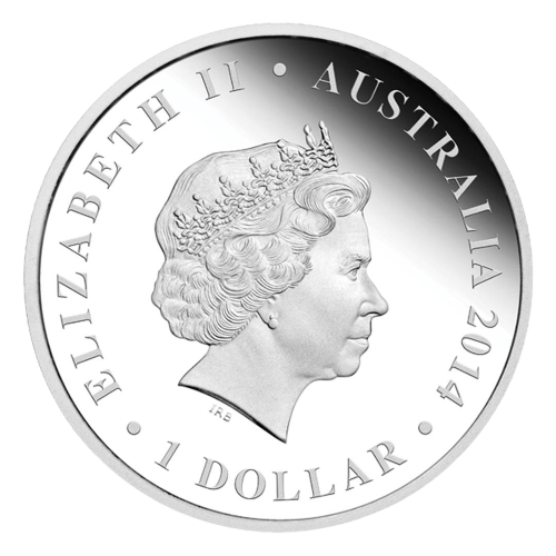 Pièce 1 once d'argent coloré Série Le pays des Kangourous - Ruée vers l'or 2014 | Monnaie de Perth