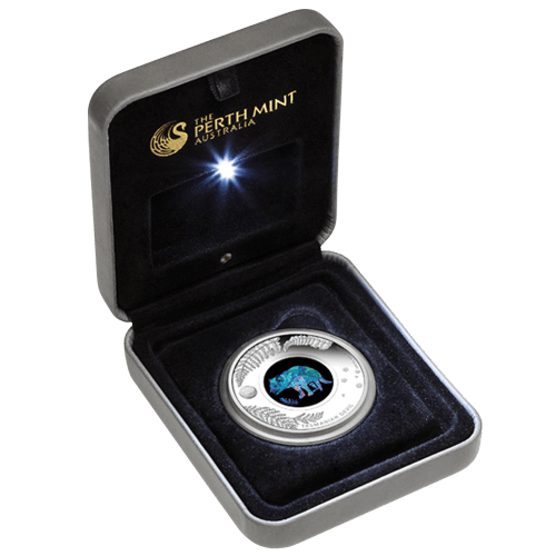 Pièce 1 once d'argent Épreuve numismatique Série Opal australien - Le diable de Tasmanie 2014 | Monnaie de Perth