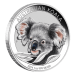 Pièce 1 once d'argent coloré Koala australien 2014 dans une carte | Monnaie de Perth