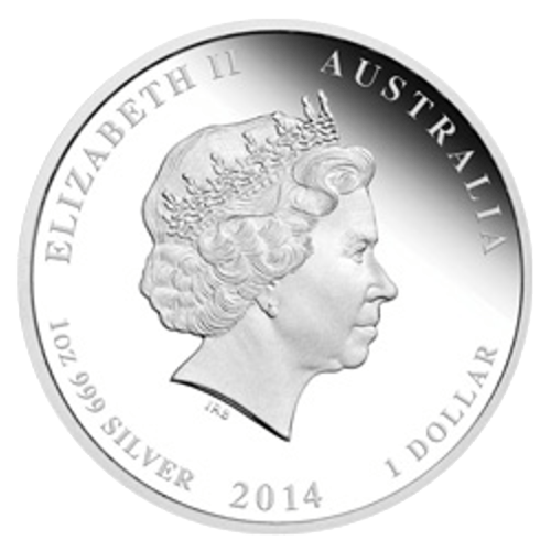 1 oz 2014 Lunar Year of the Horse Coloured Silver Coin | Perth Mint