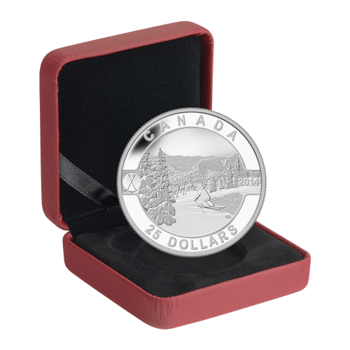 1 oz 2014 O Canada Series Skiing Canada's Slopes Silver Coin | Royal Canadian Mint