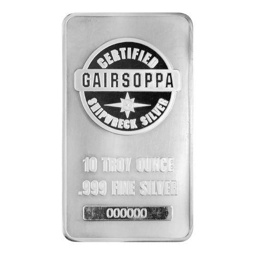 Lingot 10 onces d'argent certifié Épave S.S. Gairsoppa | Sunshine Minting