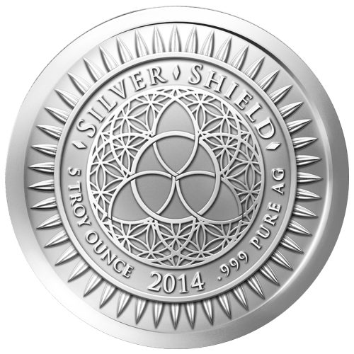 5 oz 2014 Trivium New Year's Mint Error Silver Round | Silver Shield