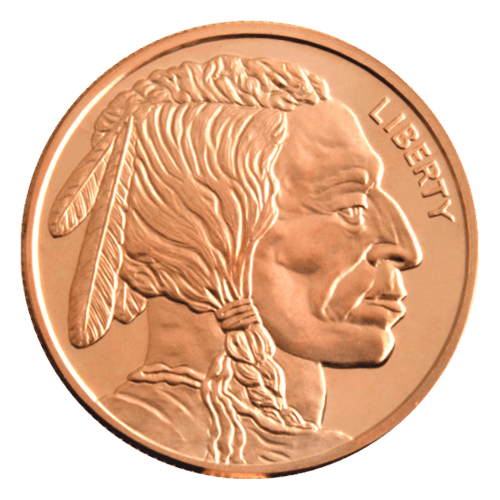 1 oz CNT Buffalo Copper Round