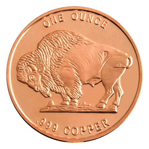 1 oz CNT Buffalo Copper Round