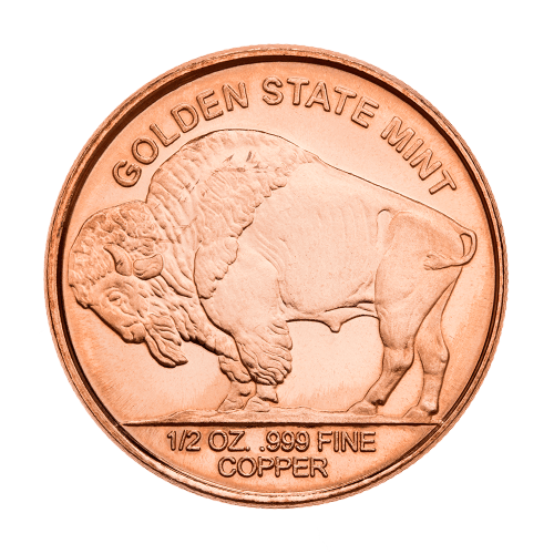 1/2 oz Buffalo Copper Round
