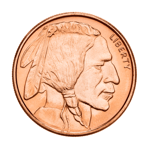 1/2 oz Buffalo Copper Round