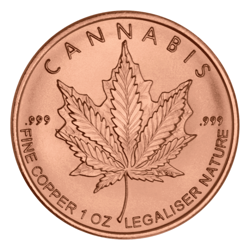 1 oz 2014 Cannabis Copper Round
