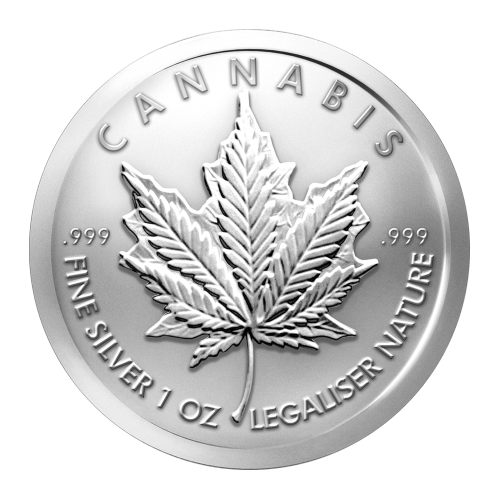 1 oz 2014 Cannabis Silver Round