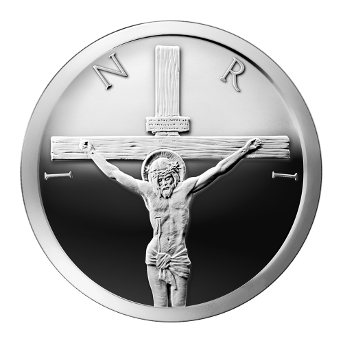 1 oz 2014 Crucifixion Silver Proof-like Round