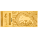1/10 gram Silver Gold Bull Aurum Gold Thin Wafer