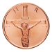 Ronde 1 once de cuivre La Crucifixion 2014