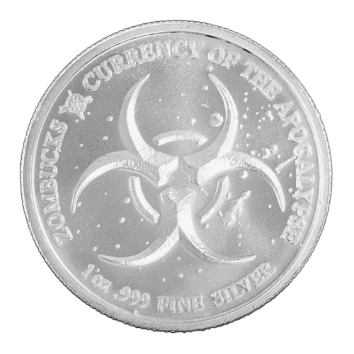 1 oz Zombucks The Barber Silver Round | Elemetal Mint