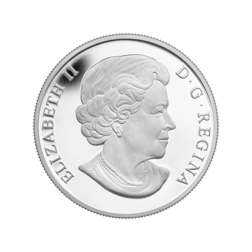 Pièce 1/2 once d'argent Série Ô Canada - Orignal 2014