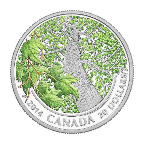 1 oz 2014 Maple Canopy Series: Spring Splendour Silver Coin | Royal Canadian Mint