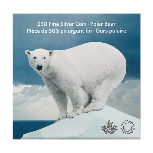 1/2 oz 2014 Iconic Polar Bear Silver Coin | Royal Canadian Mint