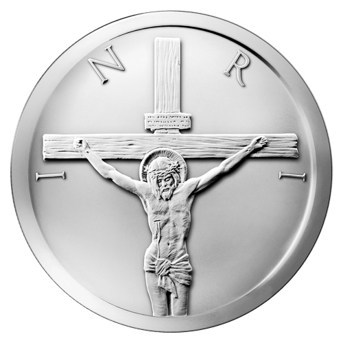 2 oz 2014 Crucifixion Silver Round