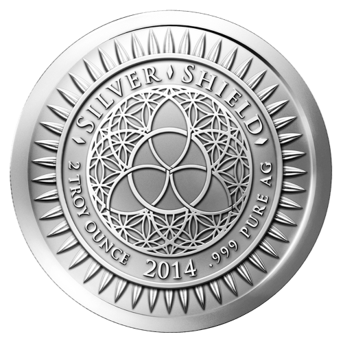 2 oz 2014 Crucifixion Silver Round