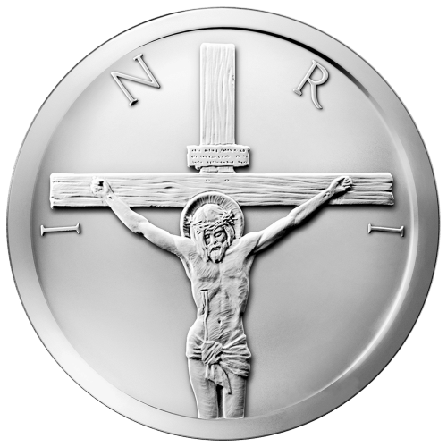 5 oz 2014 Crucifixion Silver Round